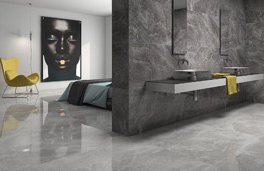 کاشی خاکستری