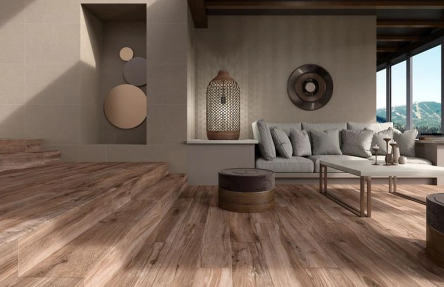 کاشی قهوه ای