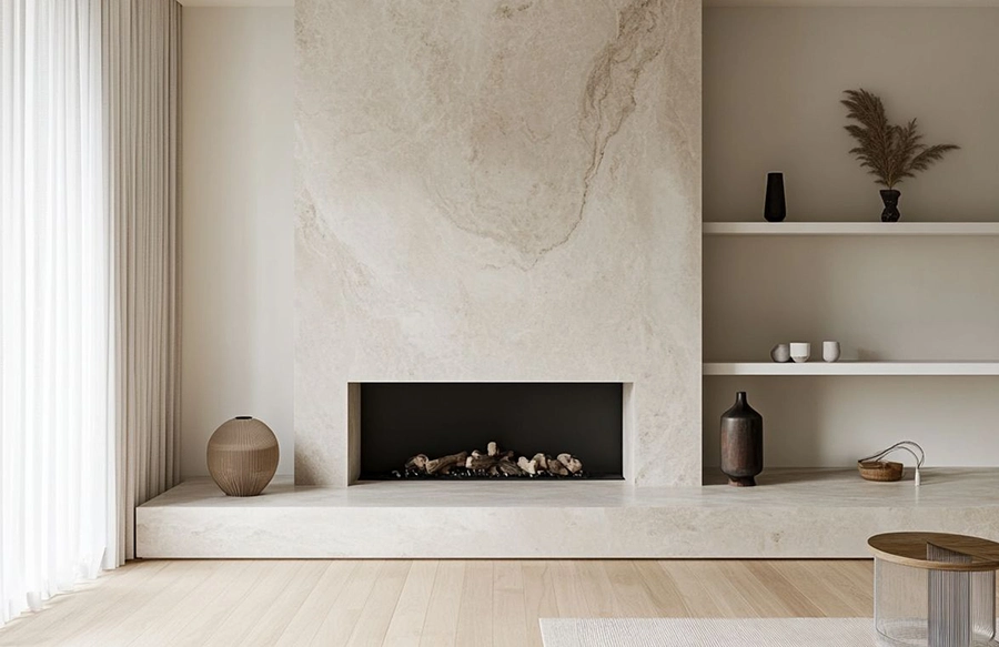 سرامیک اسلب شومینه