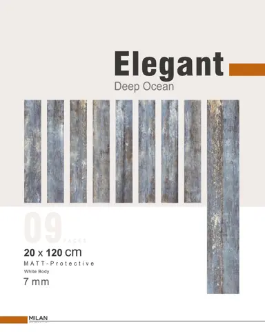 سرامیک ایفا سرام برند میلان طرح الگانت اقیانوسی مات سایز 120*20