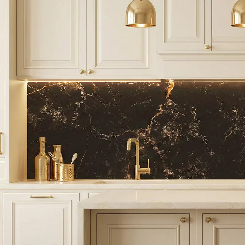 سرامیک ایفا سرام برند میلان طرح آنتینو مشکی پولیش سایز 120*60