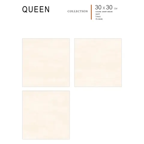 پرسلان الوند طرح کوئین کرم مات سایز 30*30