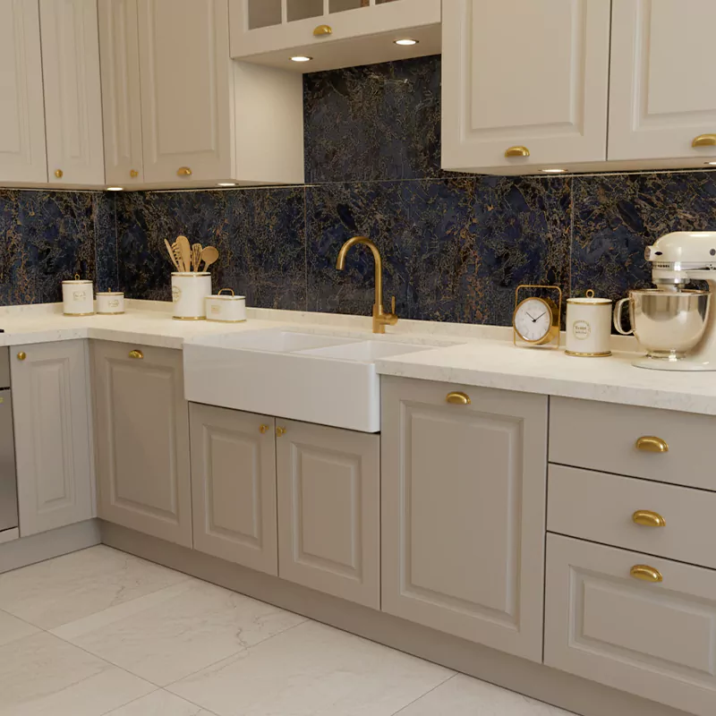 سرامیک ایفا سرام برند میلان طرح کاوالی آبی تیره نانو پولیش سایز 120*60