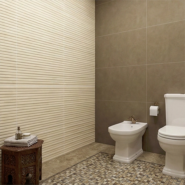 سرامیک سرام نگار طرح دنیز کرم دکور خطی مات سایز 90*30