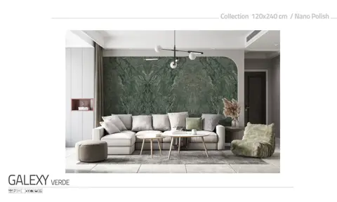 اسلب پرنیان طرح بوک مچ گلکسی سبز نانو پولیش سایز 240*120