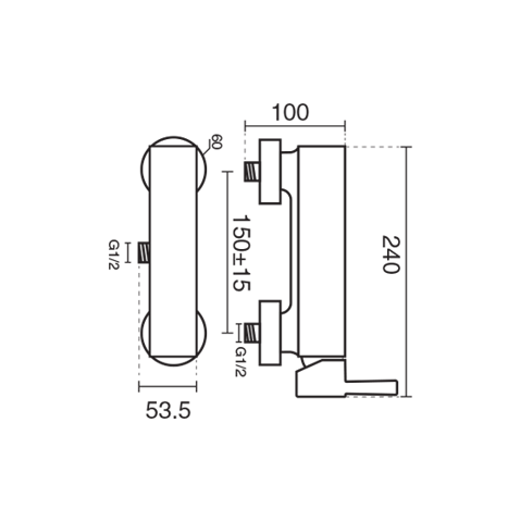 شیر توالت KWC مدل زئوس