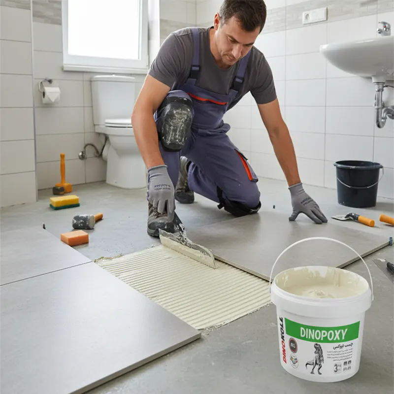 چسب اپوکسی ضداسید دینوکل 3 کیلوگرم