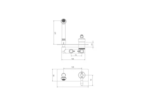 شیر روشویی یک تکه توکار شودر مدل زیگموند
