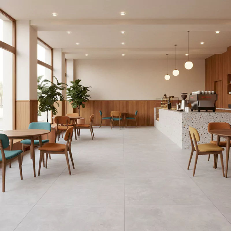 پرسلان صبا طرح سایمون طوسی تیره مات سایز 80*80