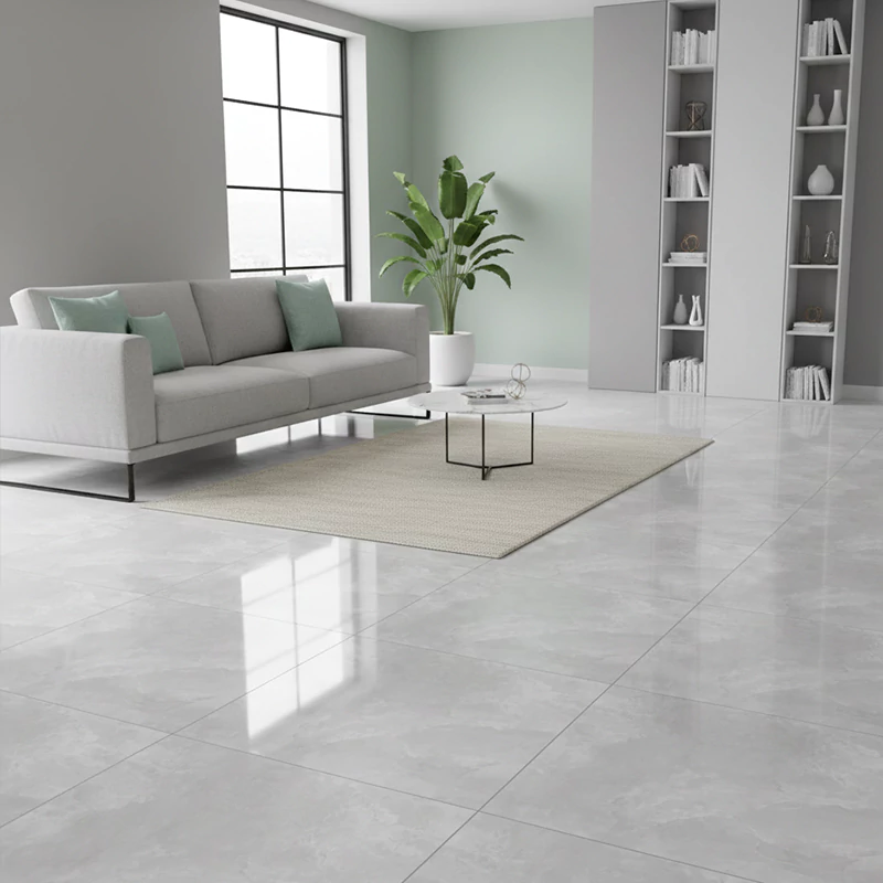 پرسلان الوند طرح ارتگا طوسی روشن پولیش سایز 80*80