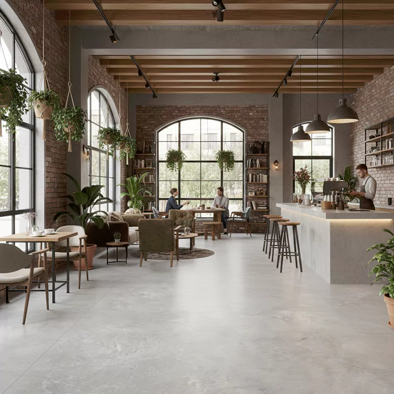 پرسلان صبا طرح سایمون طوسی تیره مات سایز 80*80