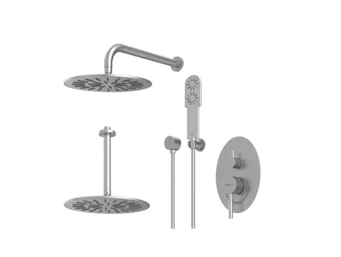 شیر حمام توکار شودر مدل روگن تیپ 3 BRASS