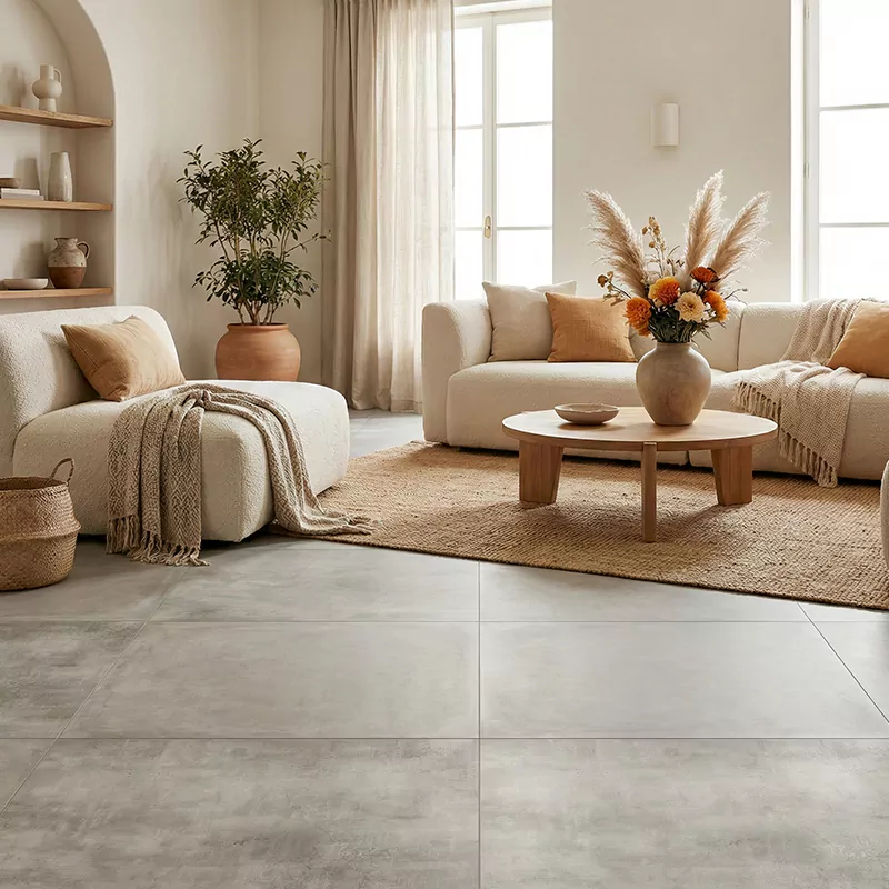 پرسلان صبا طرح ممفیس طوسی تیره مات سایز 80*80