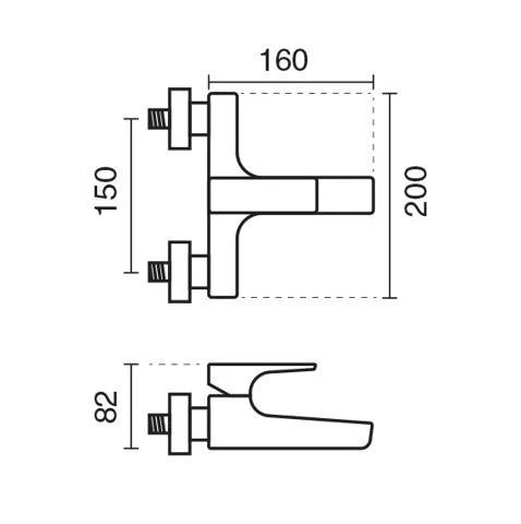 شیر حمام KWC مدل اراتو