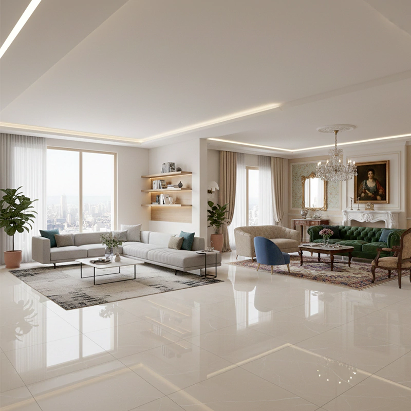 سرامیک ایفا سرام برند میلان طرح سیدورف کرم پولیش سایز 80*80