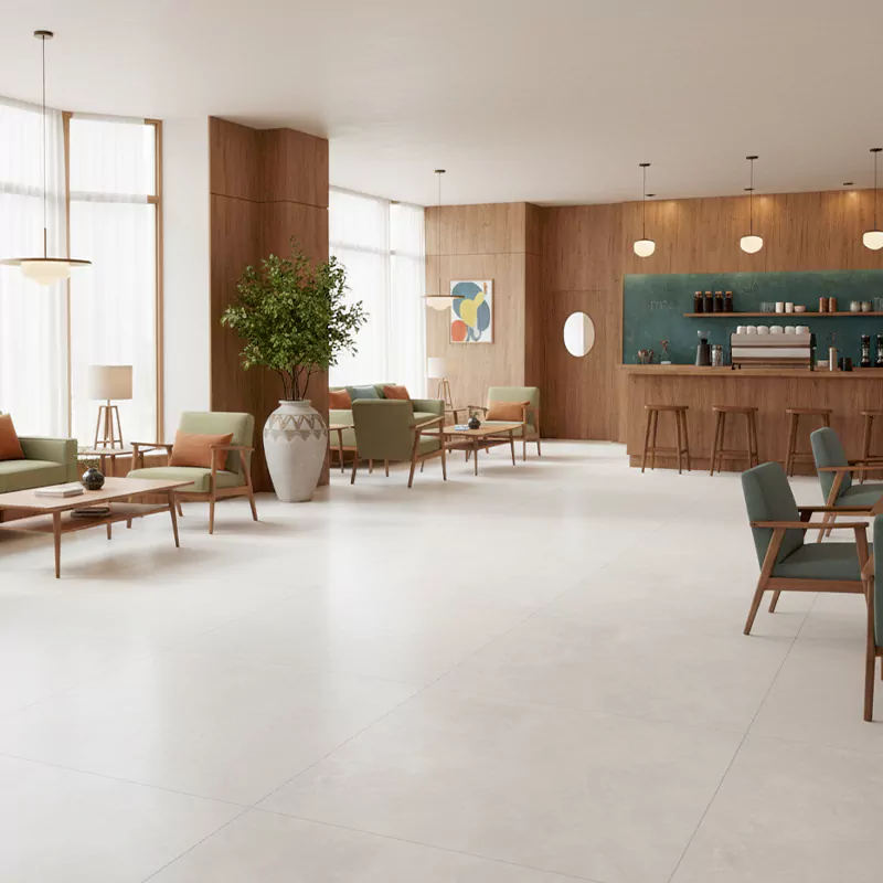 پرسلان صبا طرح سایمون طوسی روشن مات سایز 80*80