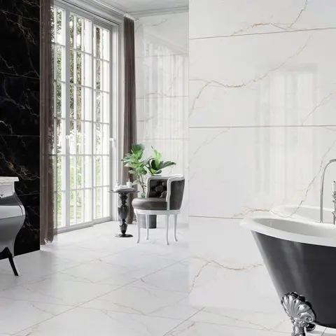 سرامیک ایفا سرام برند میلان طرح تاندر سفید نانو پولیش سایز 120*60