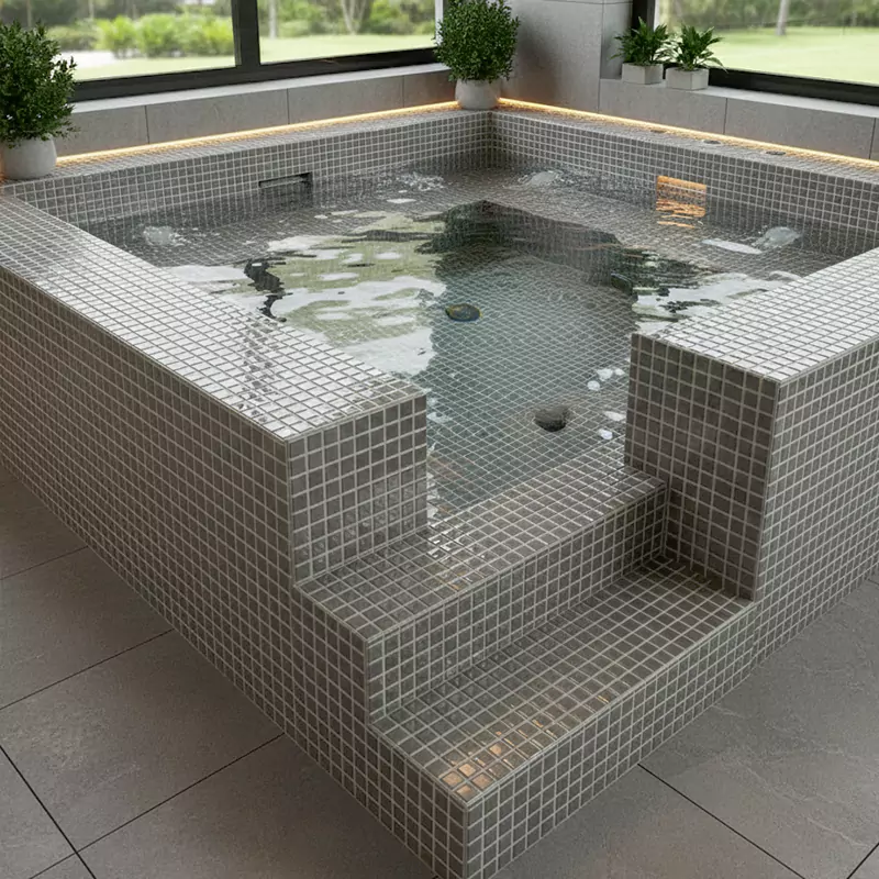 کاشی استخری ایلدیز برند میراک طرح لوستر صدفی کد 5010 سایز 2/5*2/5