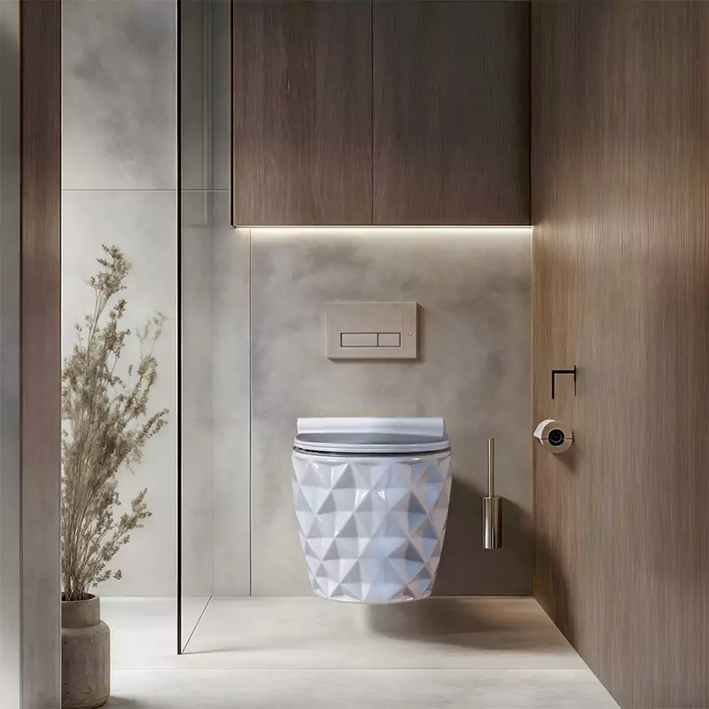 توالت فرنگی وال هنگ پارس سرام مدل الماس