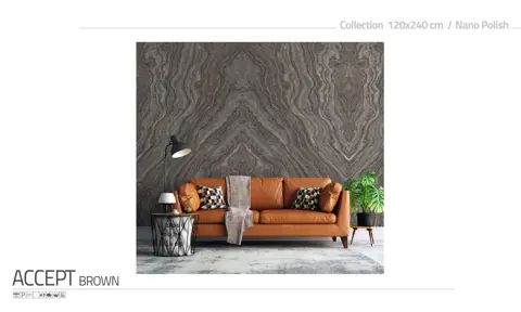 اسلب پرنیان طرح بوک مچ اکسپت قهوه ای نانو پولیش سایز 240*120