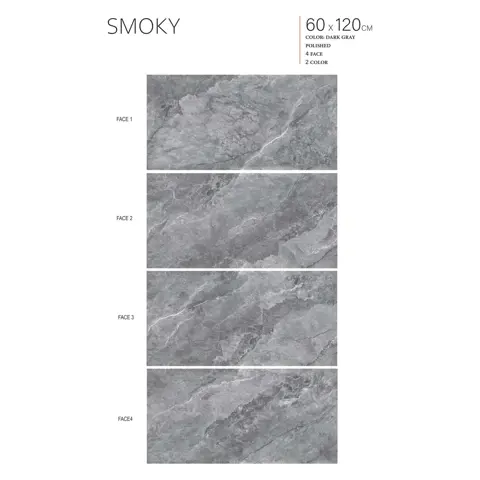 پرسلان الوند طرح اسموکی طوسی تیره پولیش سایز 120*60