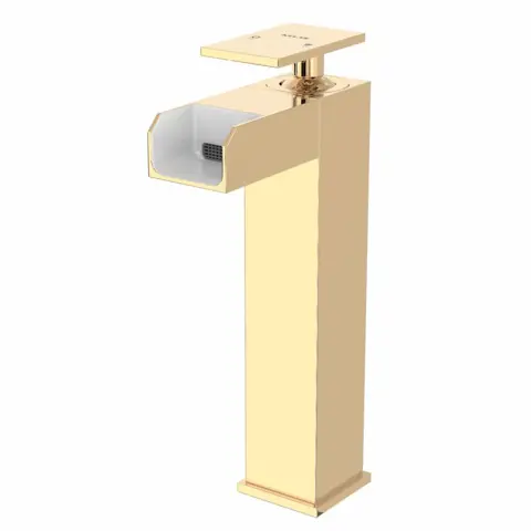 شیر روشویی پایه بلند آبشاری کلار مدل فلت