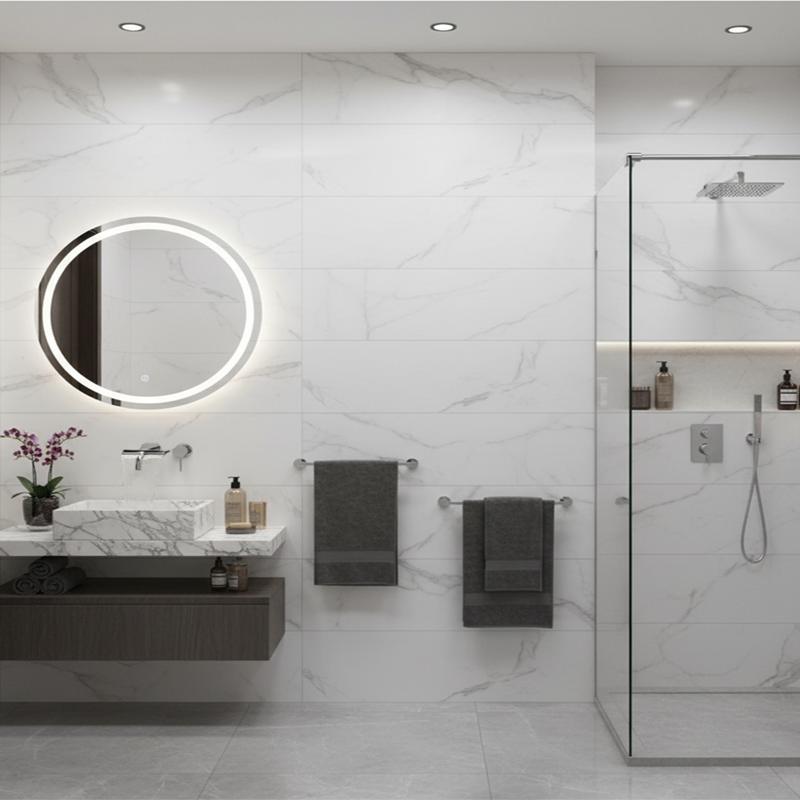 سرامیک سرام نگار طرح کلارا سفید براق سایز 90*30