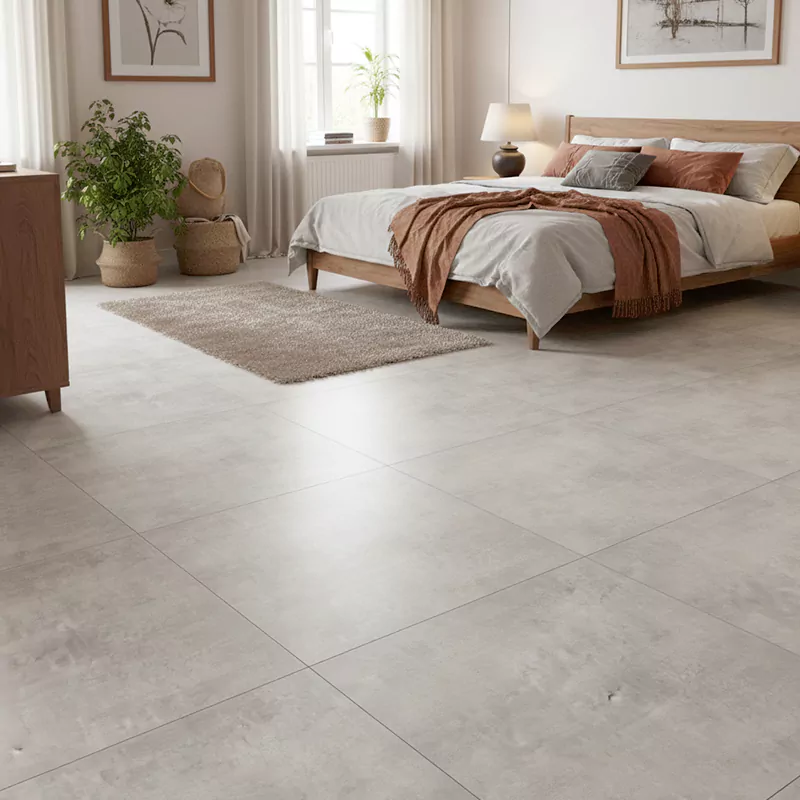 پرسلان صبا طرح ممفیس طوسی تیره مات سایز 80*80