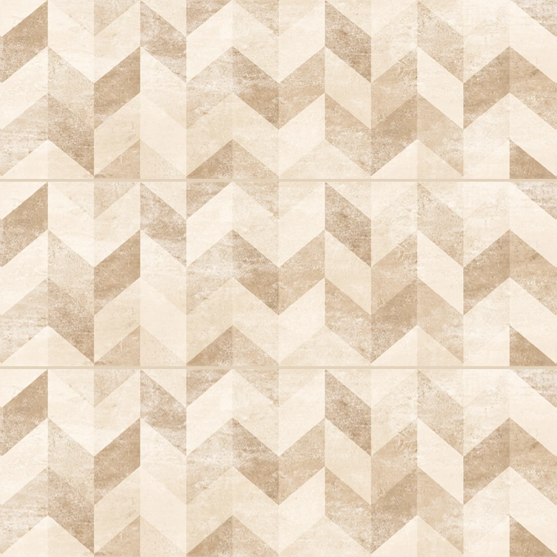 سرامیک سرام نگار طرح فندی کرم دکور زیگزاگی براق سایز 90*30