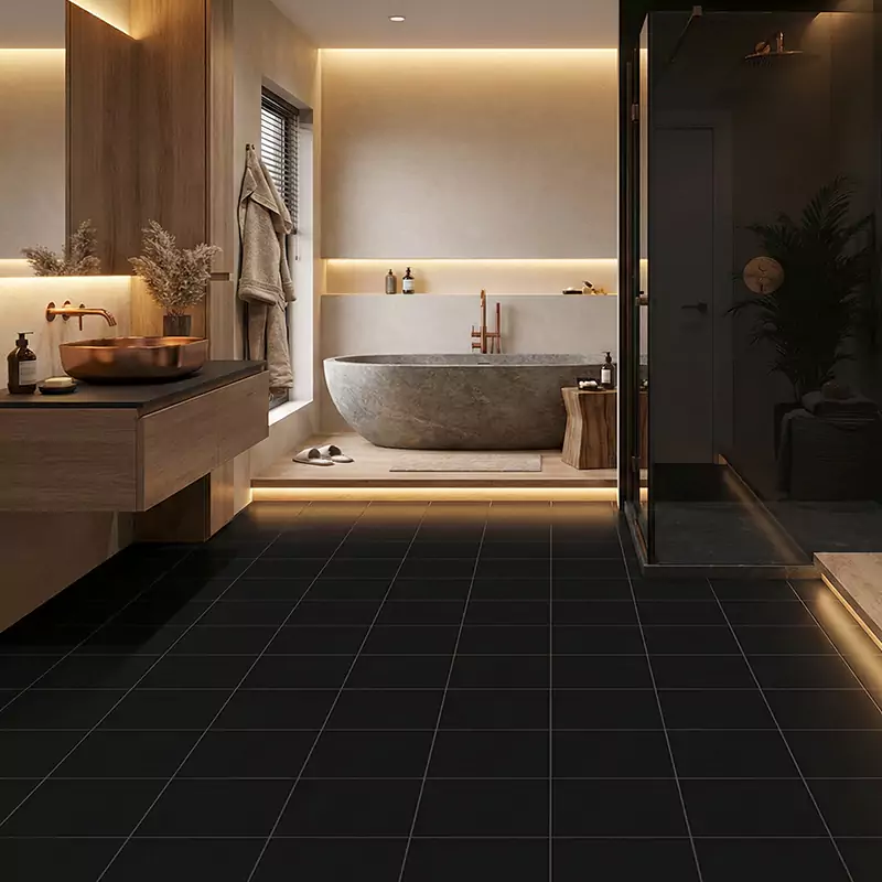 پرسلان صبا طرح کالم مشکی مات سایز 30*30