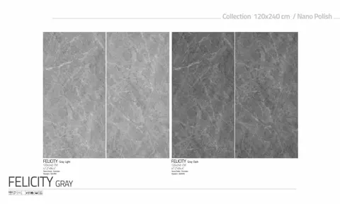 اسلب پرنیان طرح فیلیسیتی طوسی روشن نانو پولیش سایز 240*120