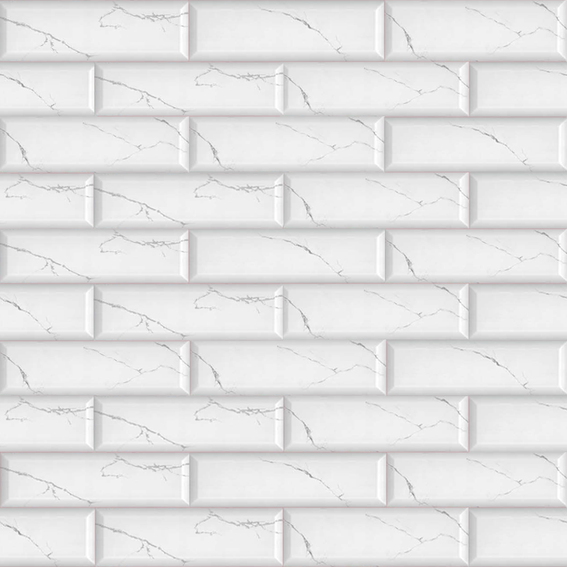 کاشی سرام آرا برند آرژنا طرح اورست سفید طوسی براق سایز 30*10