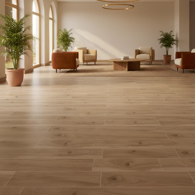 سرامیک ایفا سرام برند میلان طرح رومنت بلوطی تیره مات سایز 120*20