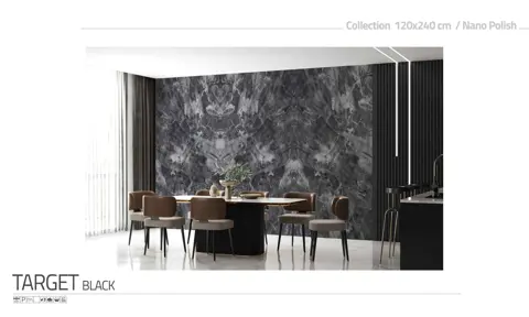 اسلب پرنیان طرح بوک مچ تارگت مشکی نانو پولیش سایز 240*120