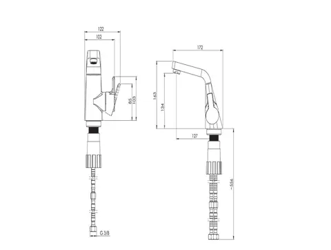 شیر روشویی شودر مدل راموند