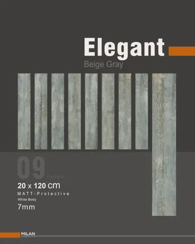 سرامیک ایفا سرام برند میلان طرح الگانت بژ طوسی مات سایز 120*20