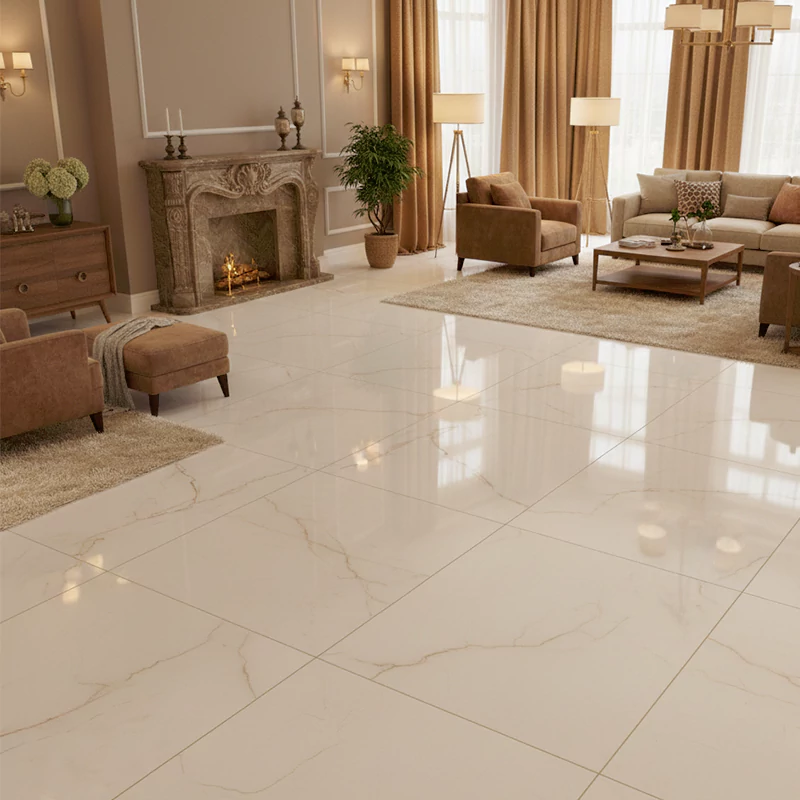 سرامیک ایفا سرام برند میلان طرح کارلوتا سفید پولیش سایز 100*100