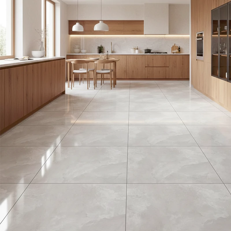 پرسلان الوند طرح ارتگا طوسی روشن پولیش سایز 80*80