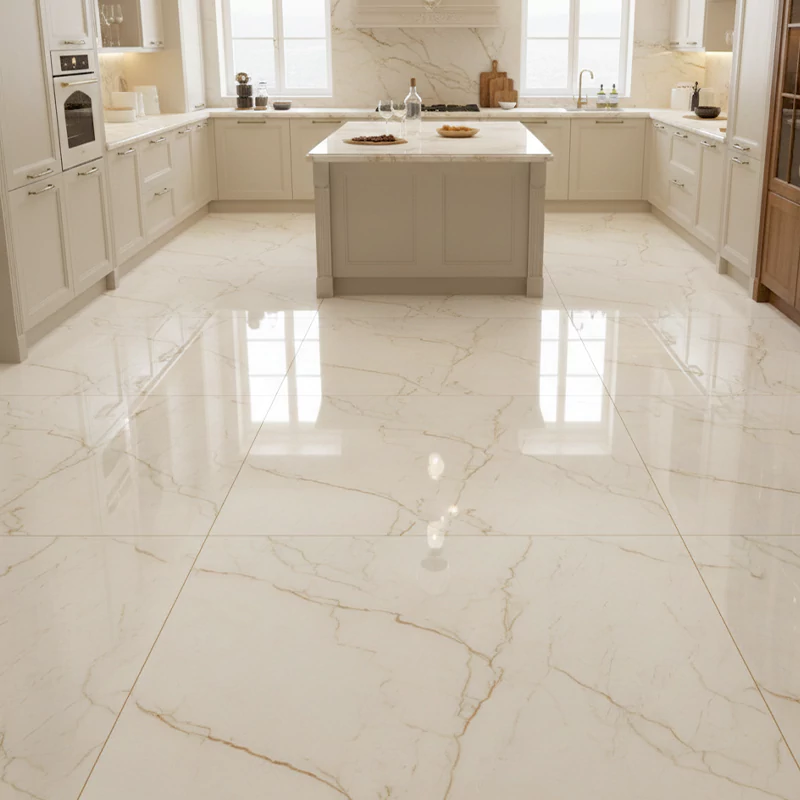 سرامیک ایفا سرام برند میلان طرح کارلوتا سفید پولیش سایز 100*100