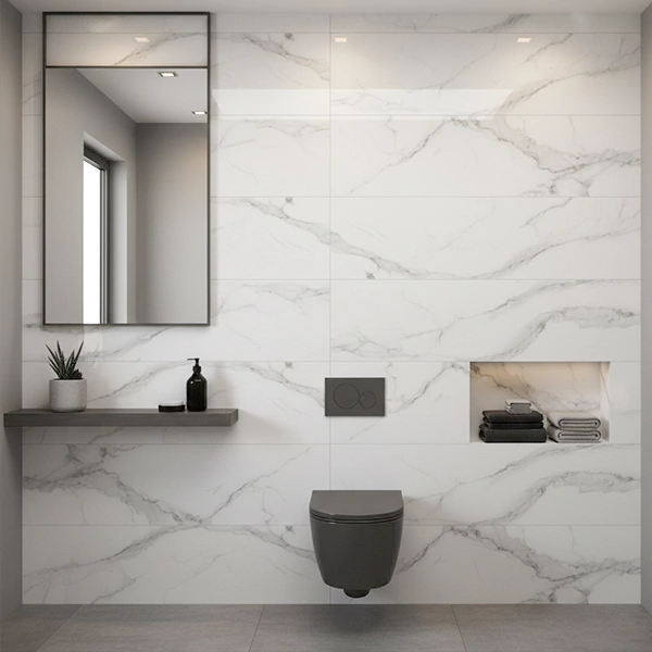 سرامیک سرام نگار طرح کلکته سفید براق سایز 90*30