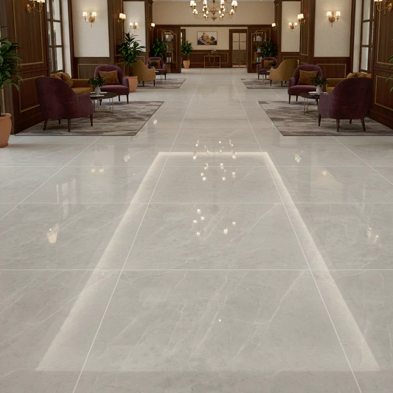 سرامیک الوند طرح کاپری طوسی براق سایز 60*60