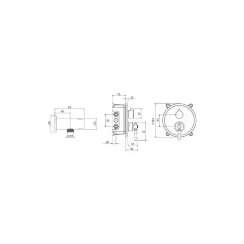شیر توالت توکار بیده دار شودر مدل زیگموند