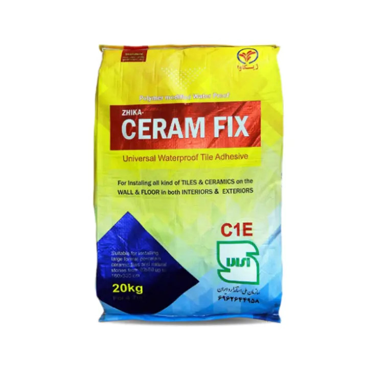 چسب کاشی و سرامیک ژیکاوا C1E سرامفیکس 20 کیلوگرم چسب کاشی و سرامیک ژیکاوا C1E سرامفیکس 20 کیلوگرم