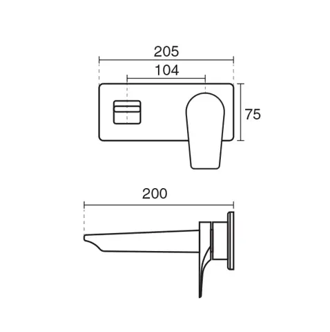 شیر روشویی توکار KWC مدل ورونا تیپ 1 یونیورسال