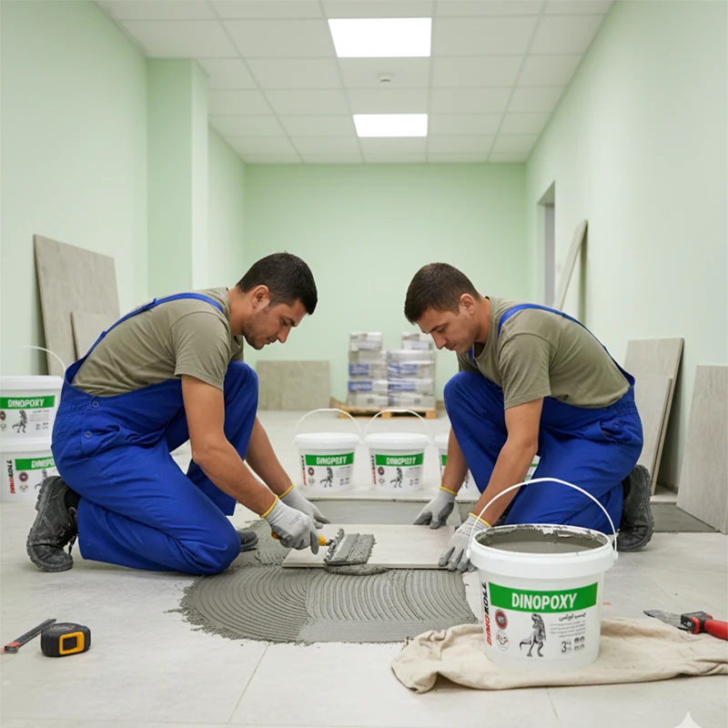 چسب اپوکسی ضداسید دینوکل 3 کیلوگرم