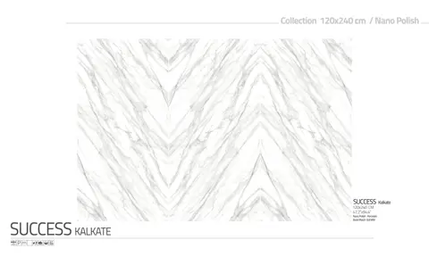 اسلب پرنیان طرح بوک مچ ساکسس کلکته سفید نانو پولیش سایز 240*120