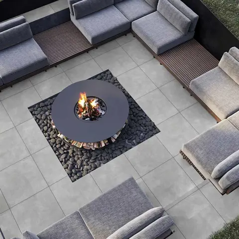 سرامیک ایفا سرام برند میلان طرح آلیس نقره ای رستیک مات سایز 60*60