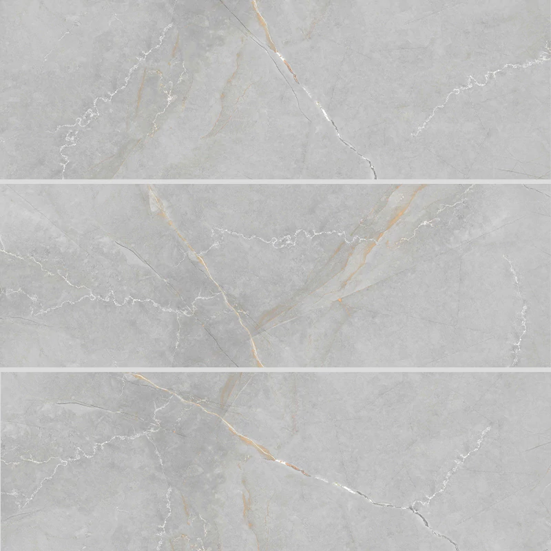 کاشی الوند لوکس طرح پارکر طوسی روشن براق سایز 90*30