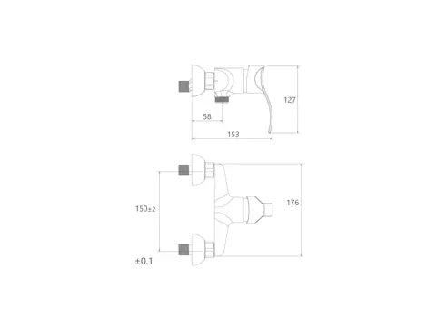 شیر توالت شودر مدل اپال
