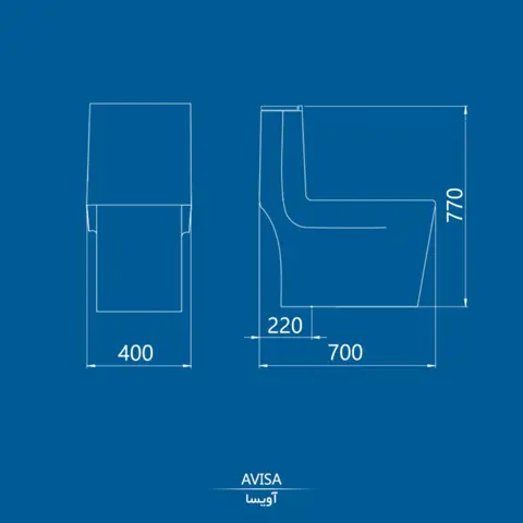 توالت فرنگی کرد مدل آویسا